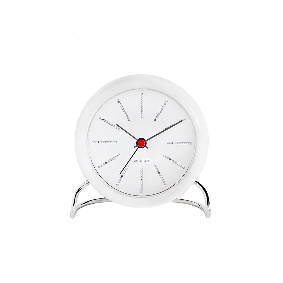 60th Anniversary Collection - Arne Jacobsen Bankers Table Clock - White