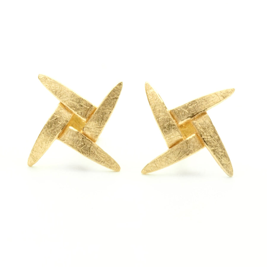60th Anniversary Collection - Vincent van Hees Yellow Gold Mlyn Earrings