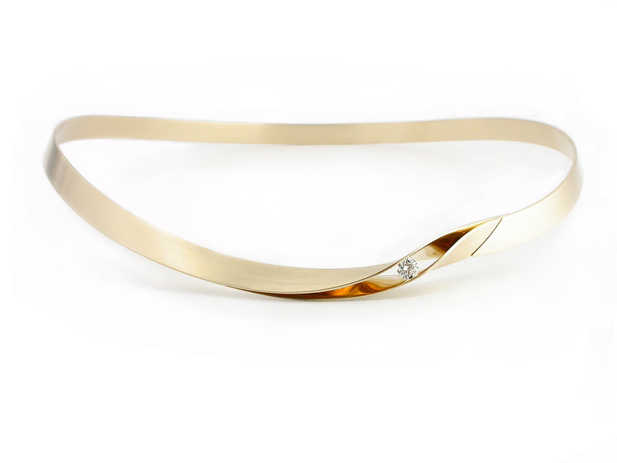 60th Anniversary Collection - Vincent van Hees Yellow Gold and Diamond Bangle