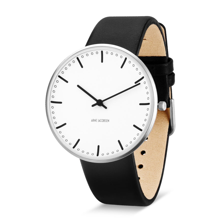 Arne Jacobsen City Hall Watch 40mm White Dial