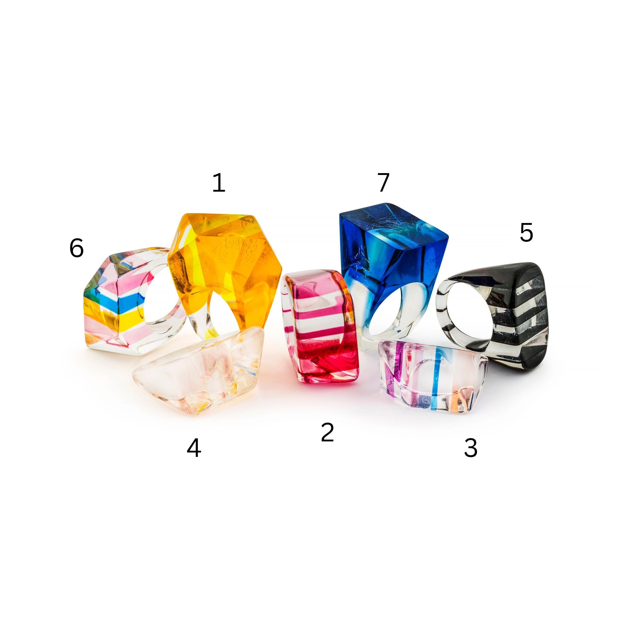 60th Anniversary Collection - Lucite Rings