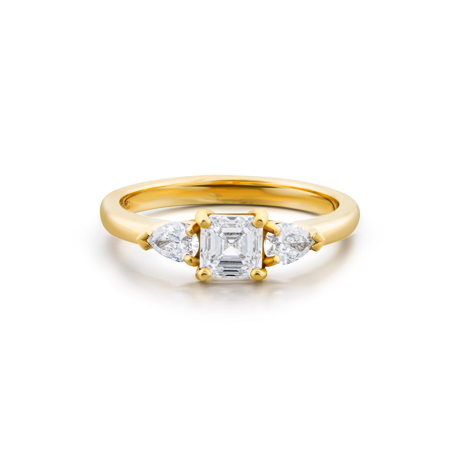 Catherine Jones of Cambridge Trilogy Ring Diamond 18ct Yellow Gold