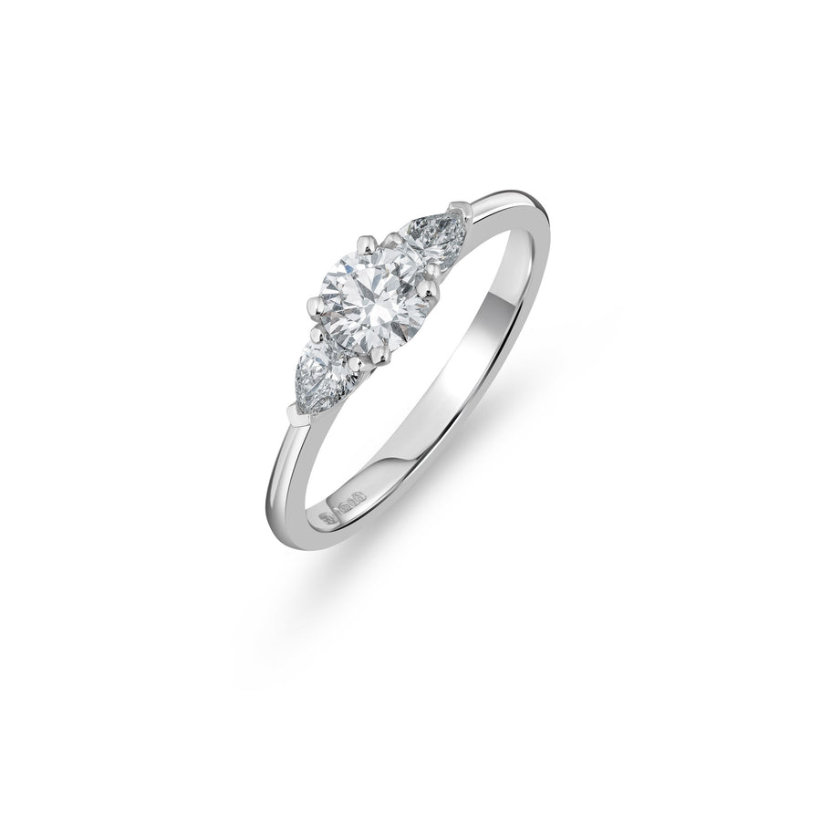 Catherine Jones of Cambridge Radiant Ring Diamond Platinum