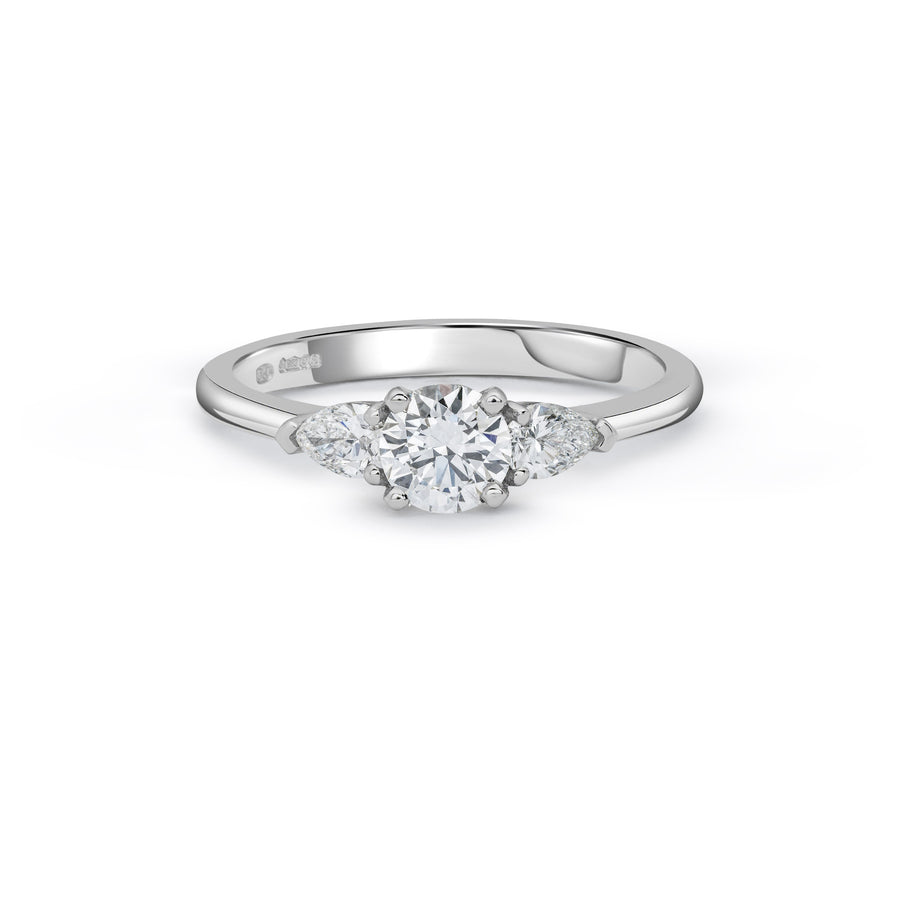 Catherine Jones of Cambridge Radiant Ring Diamond Platinum