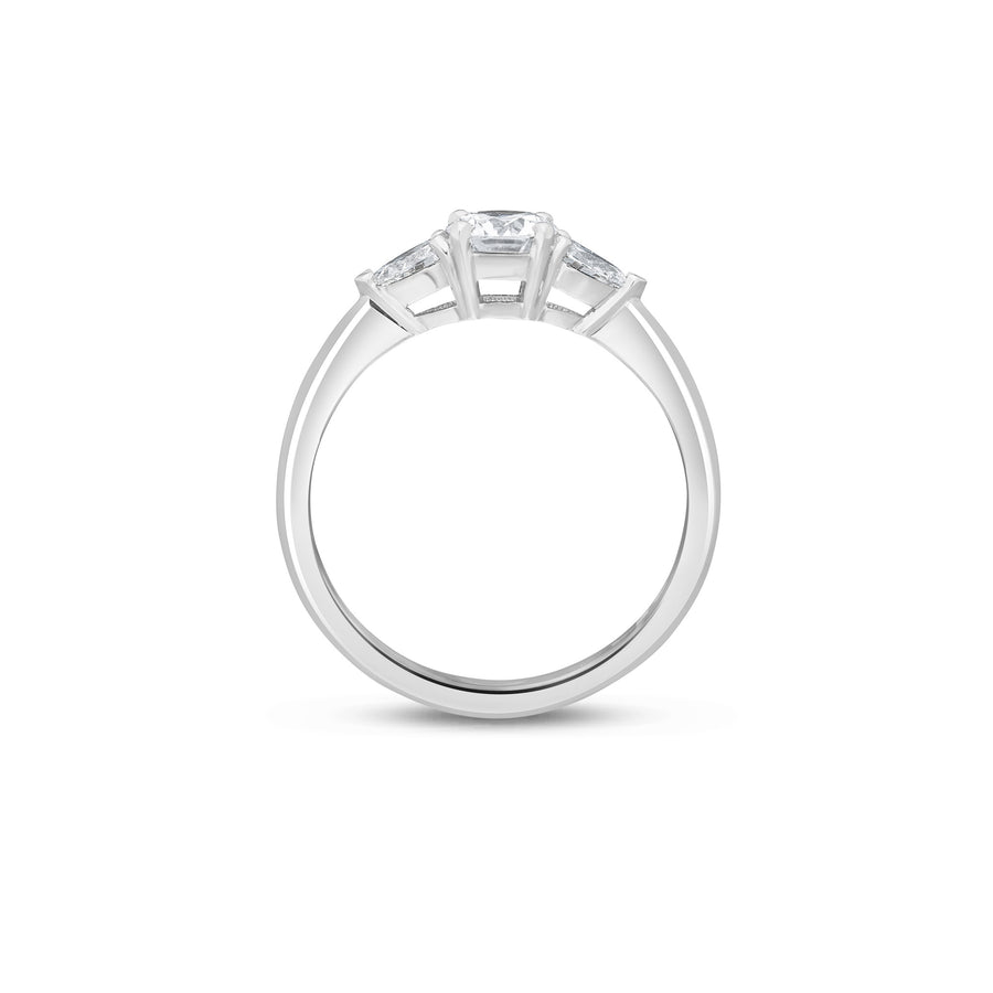 Catherine Jones of Cambridge Radiant Ring Diamond Platinum