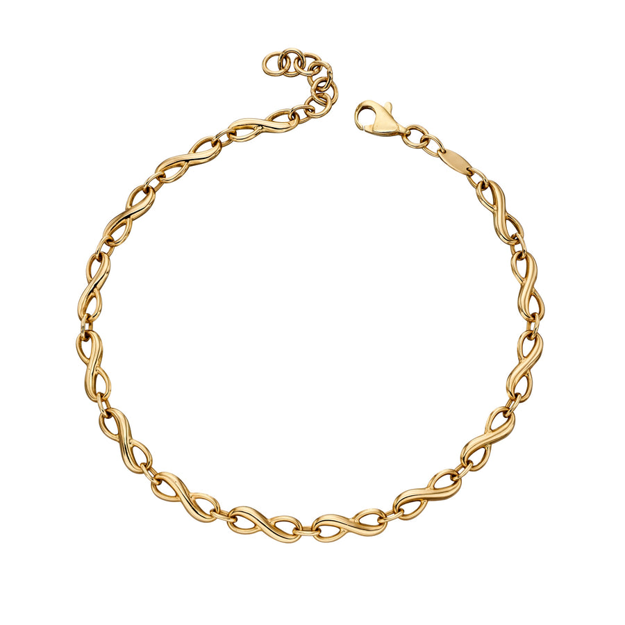 Catherine Jones Infinity Bracelet 9ct Yellow Gold