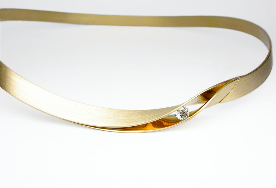 60th Anniversary Collection - Vincent van Hees Yellow Gold and Diamond Bangle