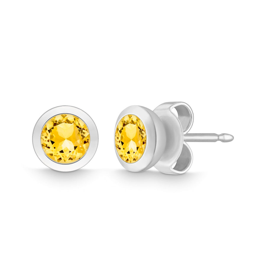 Catherine Jones Oval Ring Sterling Silver Citrine
