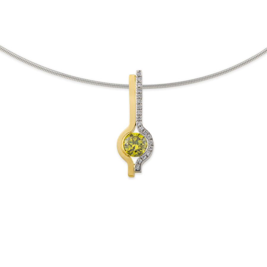 60th Anniversary Collection - Martyn Pugh Yellow Diamond Pendant
