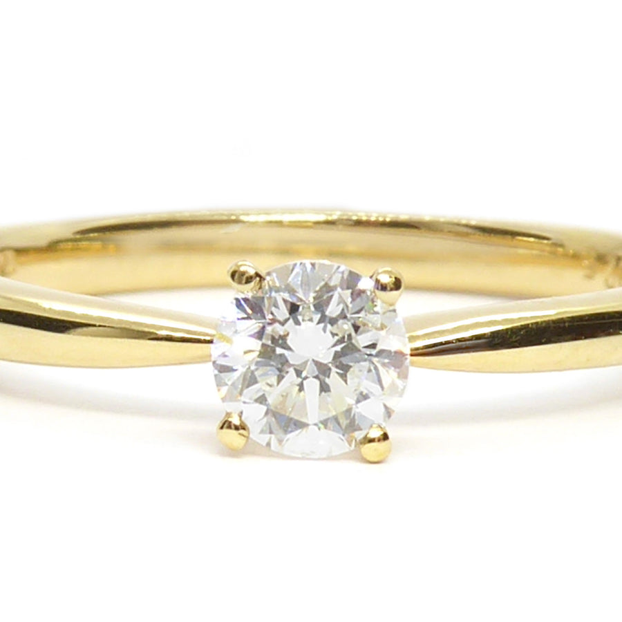 Catherine Jones Solitaire 4-claw Engagement ring 18ct Yellow Gold 0.25ct Diamond
