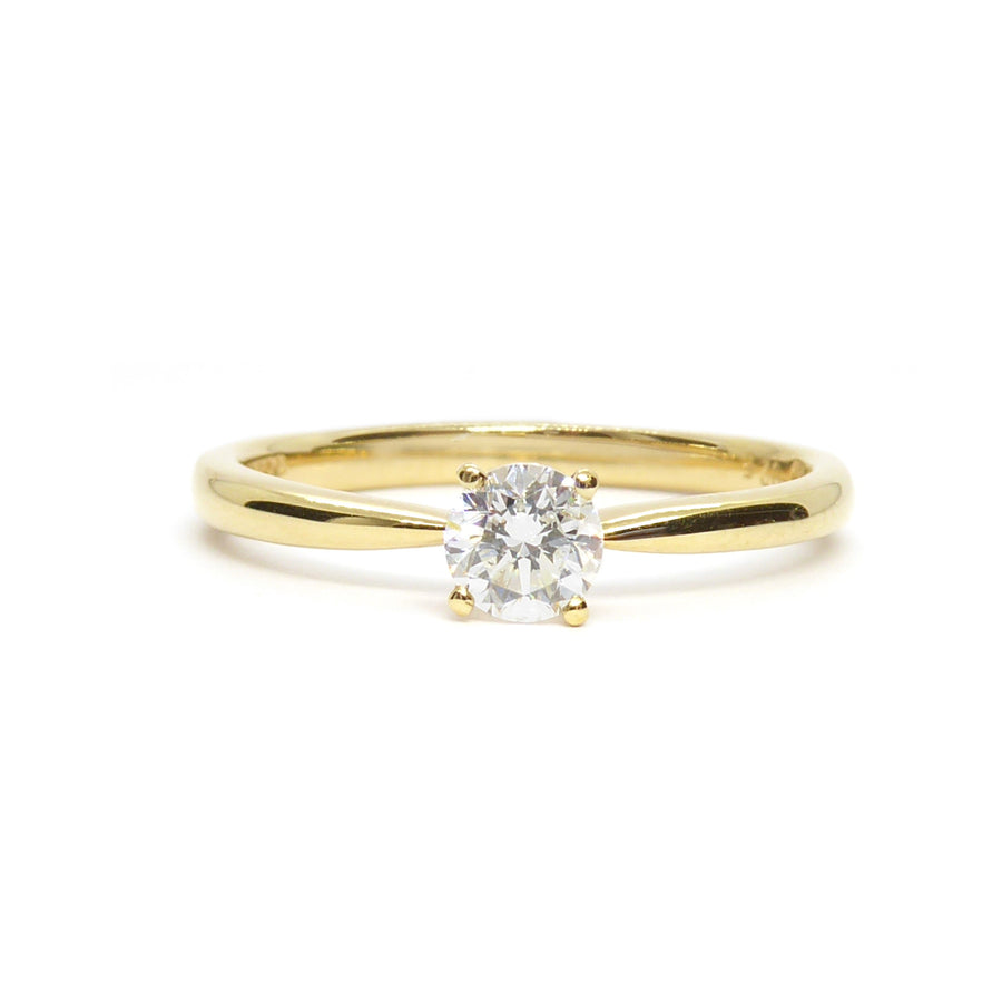 Catherine Jones Solitaire 4-claw Engagement ring 18ct Yellow Gold 0.25ct Diamond