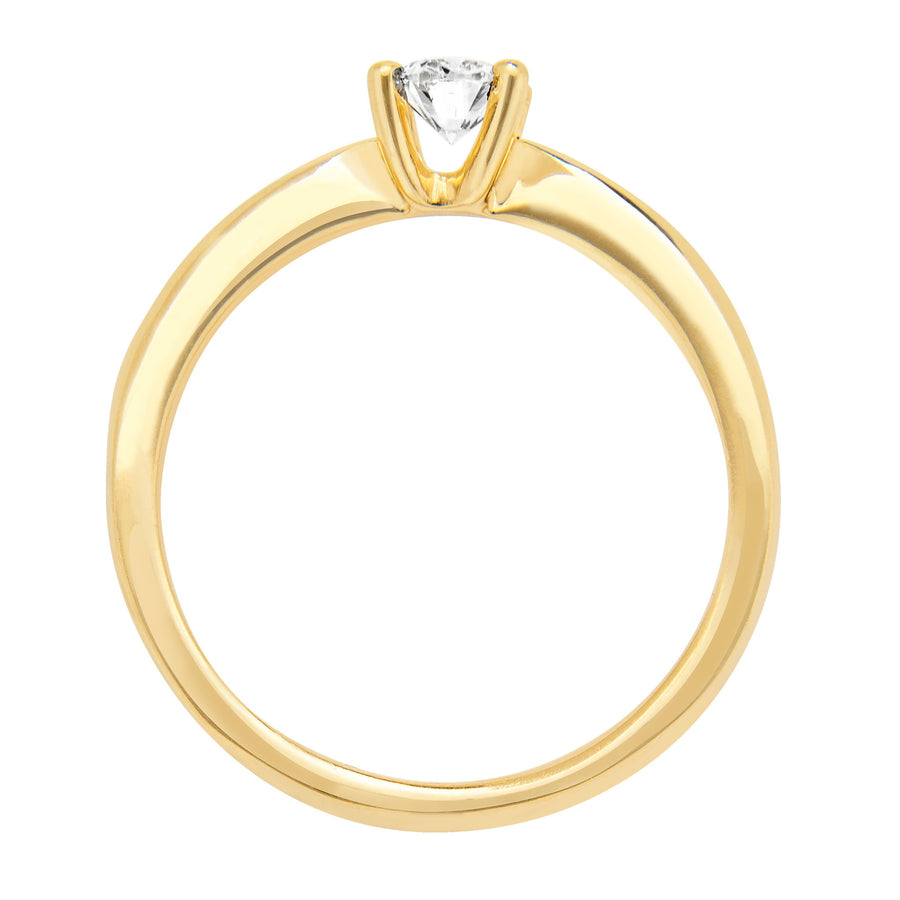 Catherine Jones Solitaire Engagement Ring 18ct Yellow Gold Oval Diamond