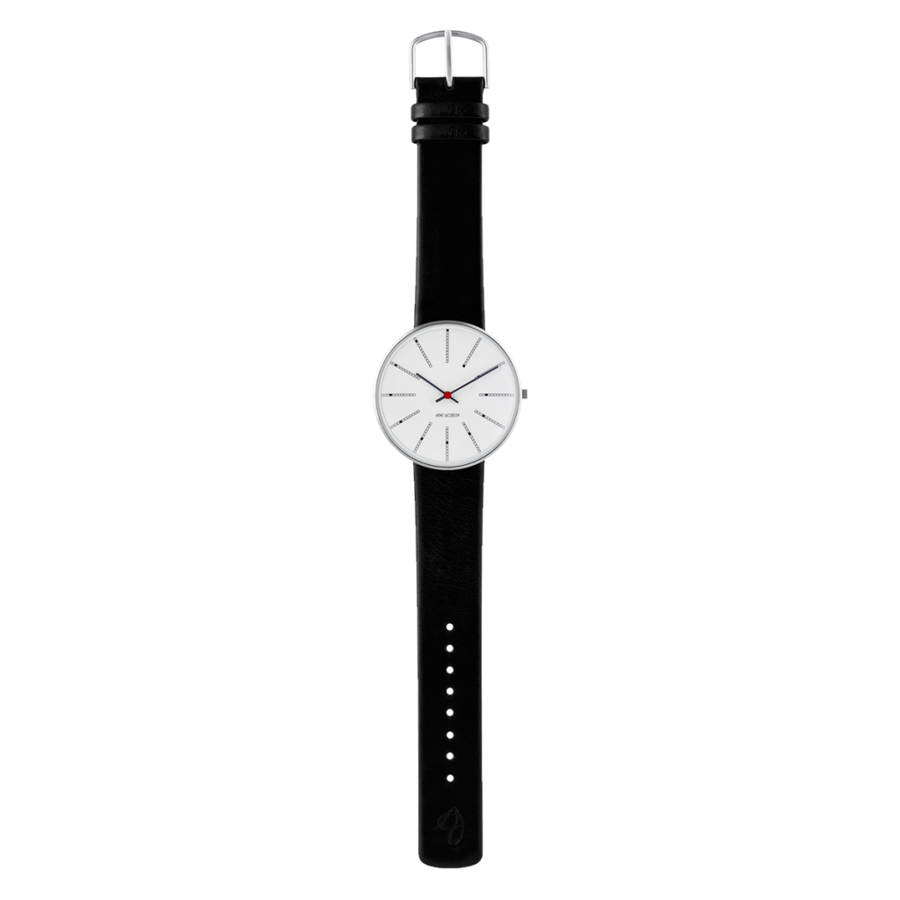 Arne Jacobsen Bankers Watch 40mm White Dial