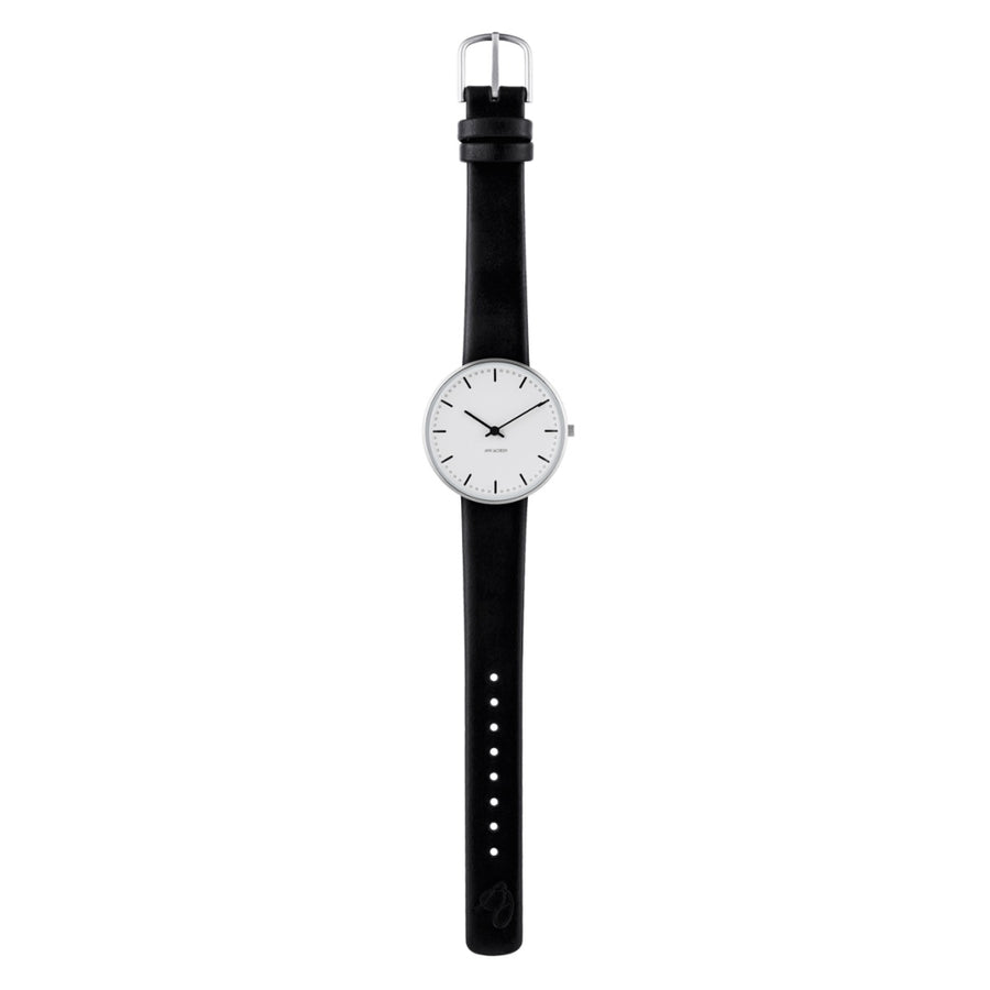 Arne Jacobsen City Hall Watch 34mm White Dial