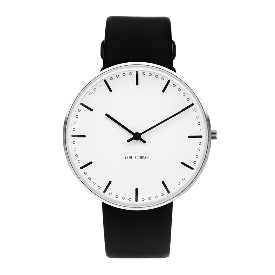 Arne Jacobsen City Hall Watch 40mm White Dial