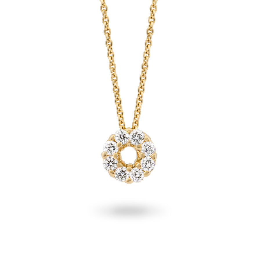 Catherine Jones Circlet Diamond Pendant 18ct Yellow Gold