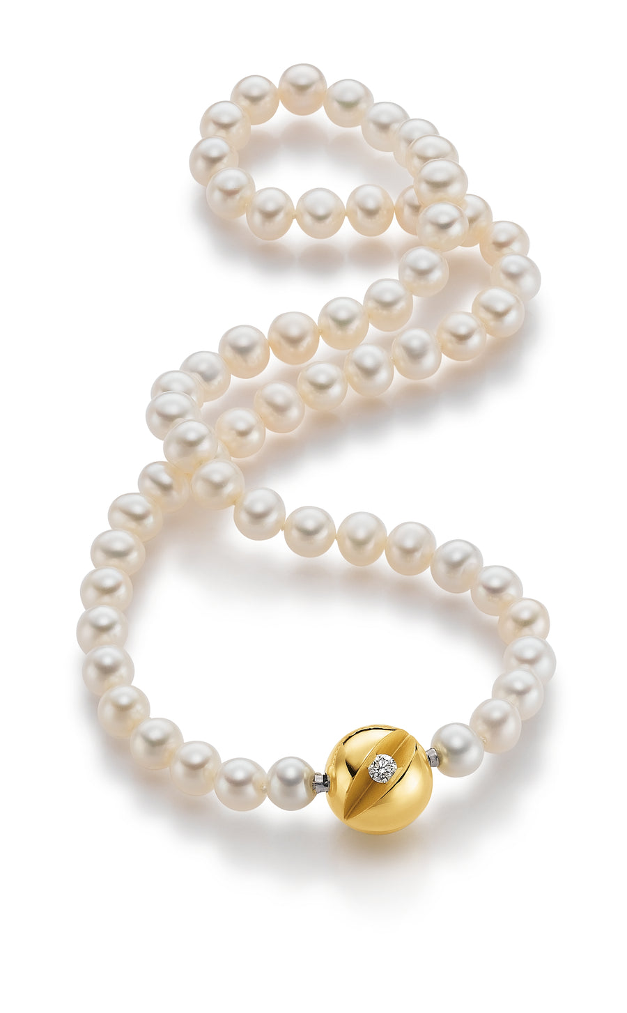 Catherine Jones Pearl ring 18ct white gold Diamond-studded petals