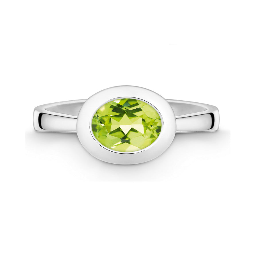 Catherine Jones Ring Sterling Silver Peridot