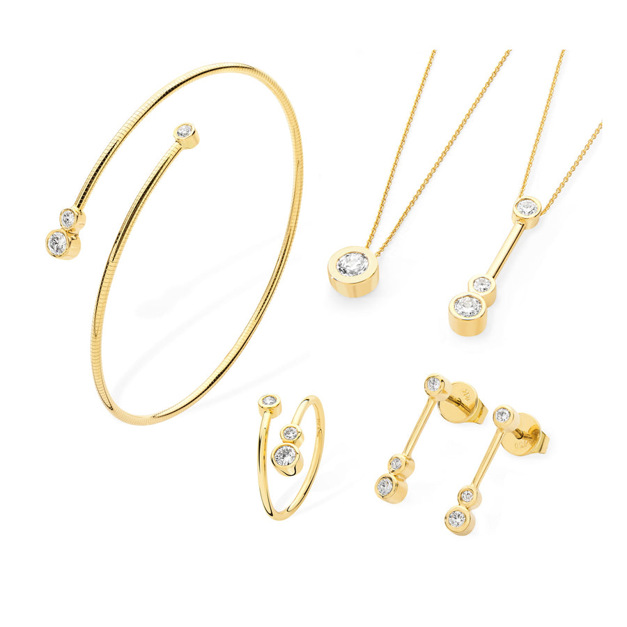 18ct yellow gold and diamond jewellery collection
