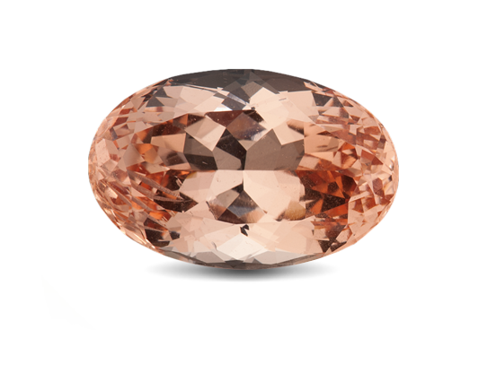 SOLD!  Catherine Jones Morgana's Tear Pendant 18ct rose gold Morganite Diamonds